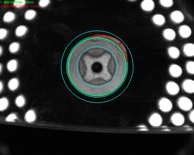 頂部背光檢測不良品分析圖